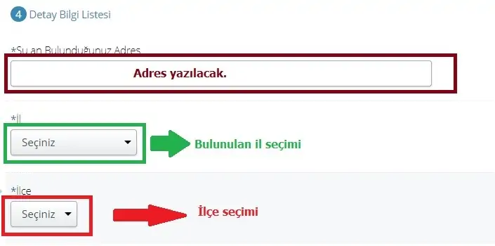 edevlet calisma izni adres bilgisi