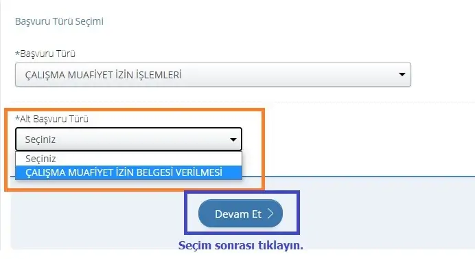 edevlet muhafiyet izin islemi
