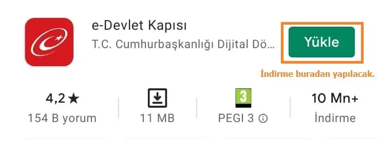 edevlet uygulama indirme