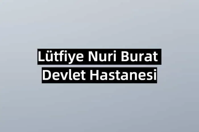 Lütfiye Nuri Burat Devlet Hastanesi Randevu Al, Laboratuvar Sonuçları