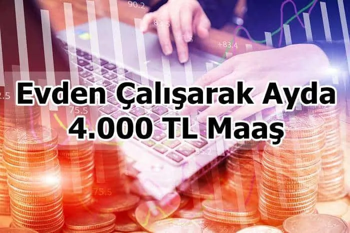 Evden Çalışarak Ayda 4.000 TL Maaş