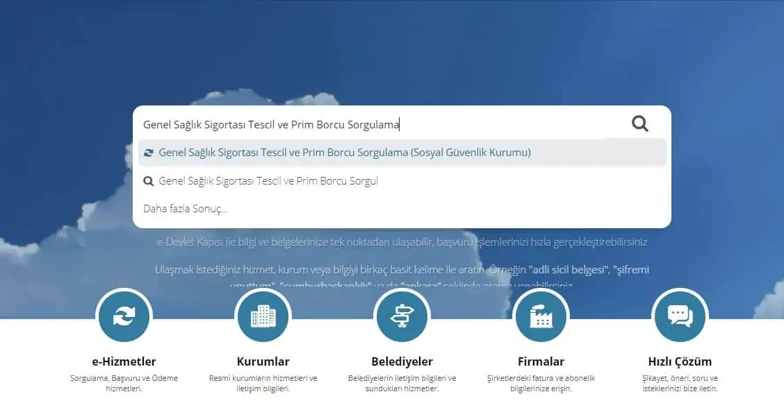 gss prim borcu ekrani edevlet