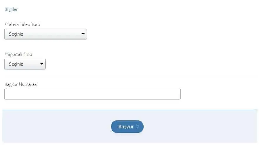 emeklilik basvuru ekrani