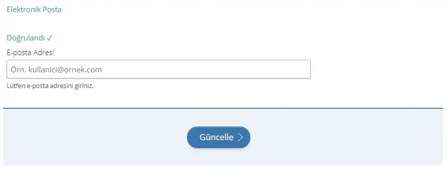 edevlet eposta guncelleme