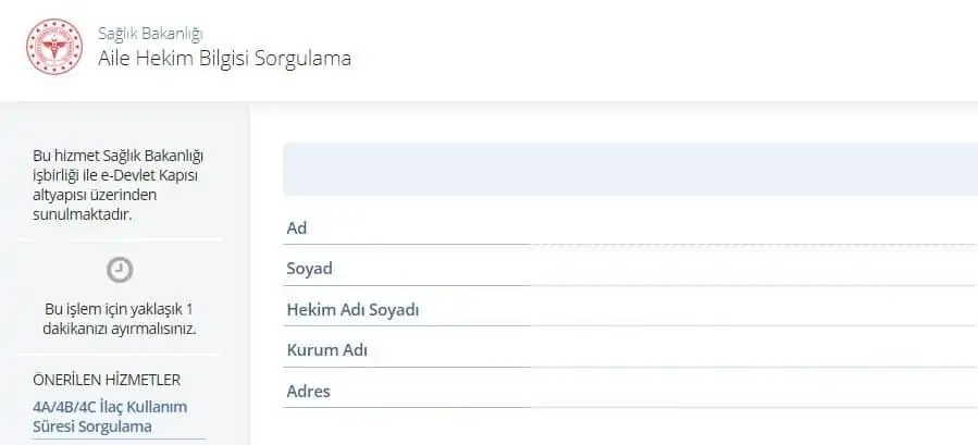 aile hekimi edevlet ekrani