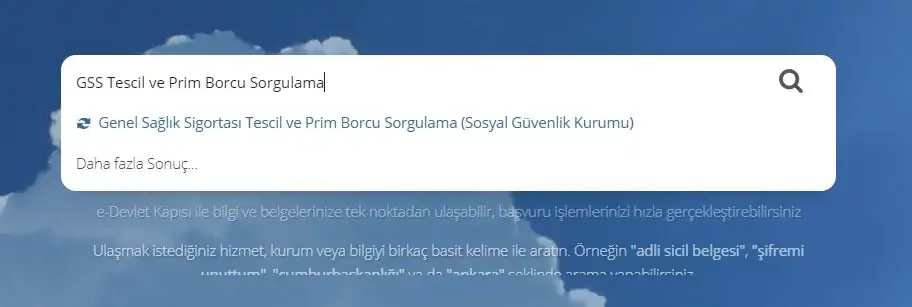 gss borc ekrani edevlet