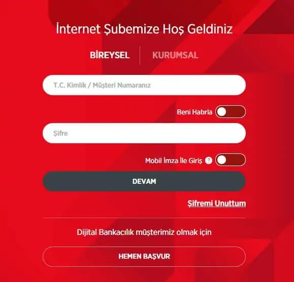 ziraat online giris
