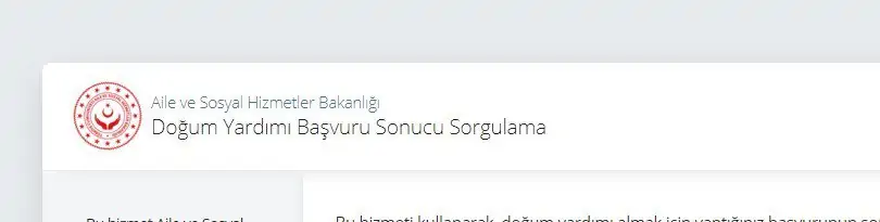 doğum parası sonuç ekranı