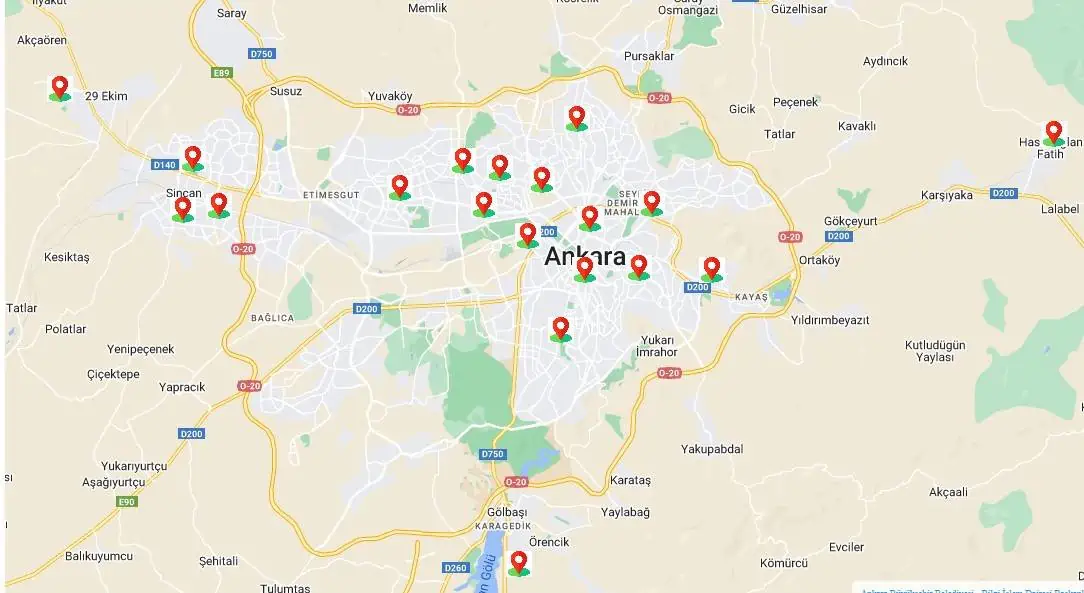 başkent kart maps