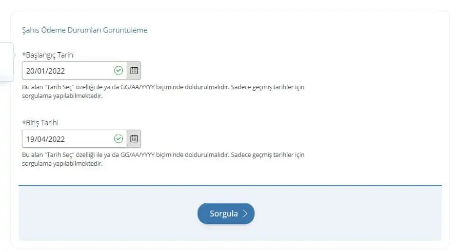 çeyiz parası sorgulama ekranı