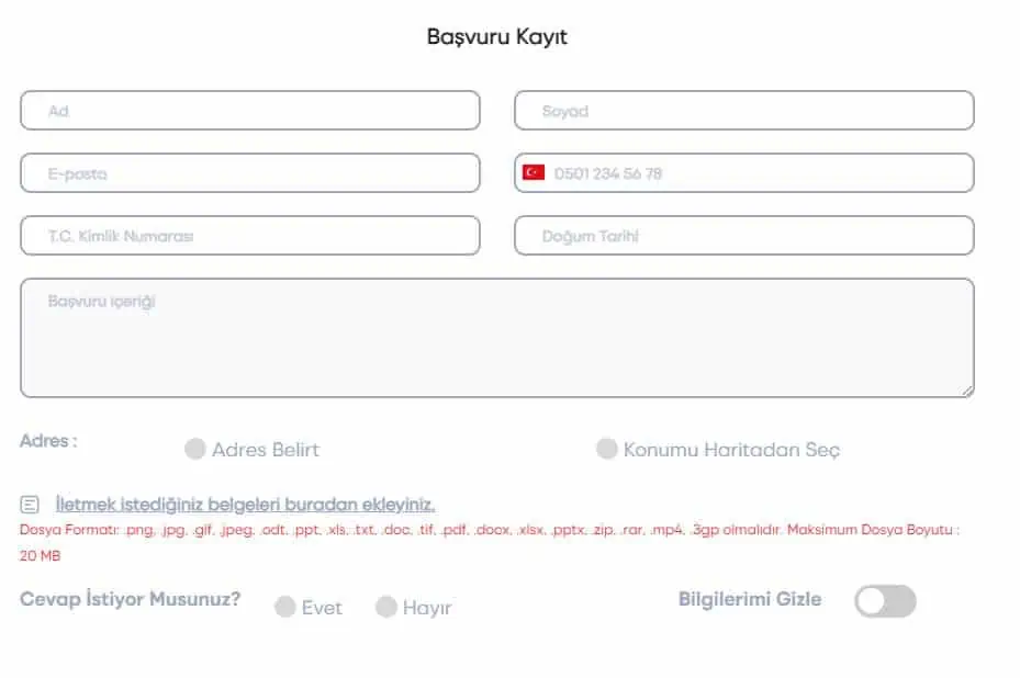izmir belediyesi yardım başvuru ekranı