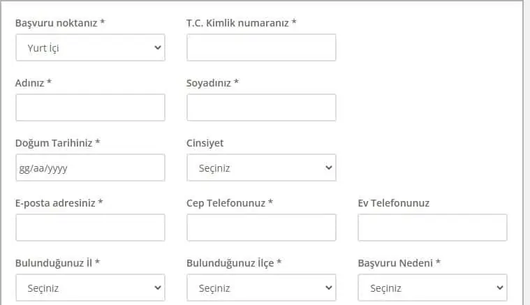 kizilay yardim form1