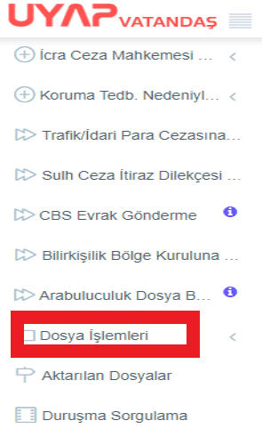 icra dosyasi uyap dosya islemleri
