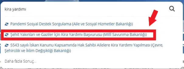 sehit kira yardimi