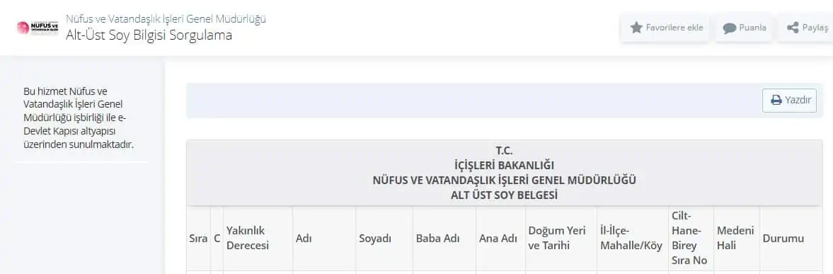 altust sorgulama ekrani edevlet