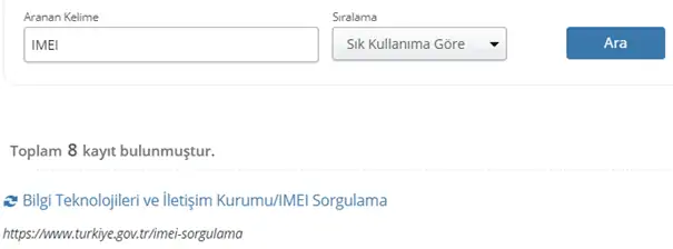 imei sorgulama edevlet1