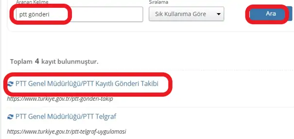 ptt kargo sorgulama edevlet1