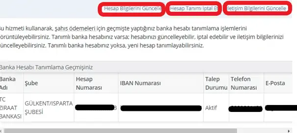 edevlet banka hesabi tanimlama4