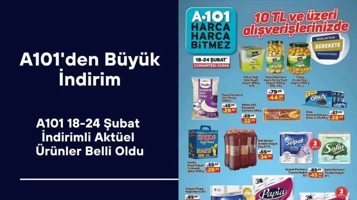 A101’den Büyük İndirim! Fiyatı 118 TL’den 59 TL’ye Düşüyor! A101 18-24 Şubat İndirimli Aktüel Ürünler Belli Oldu