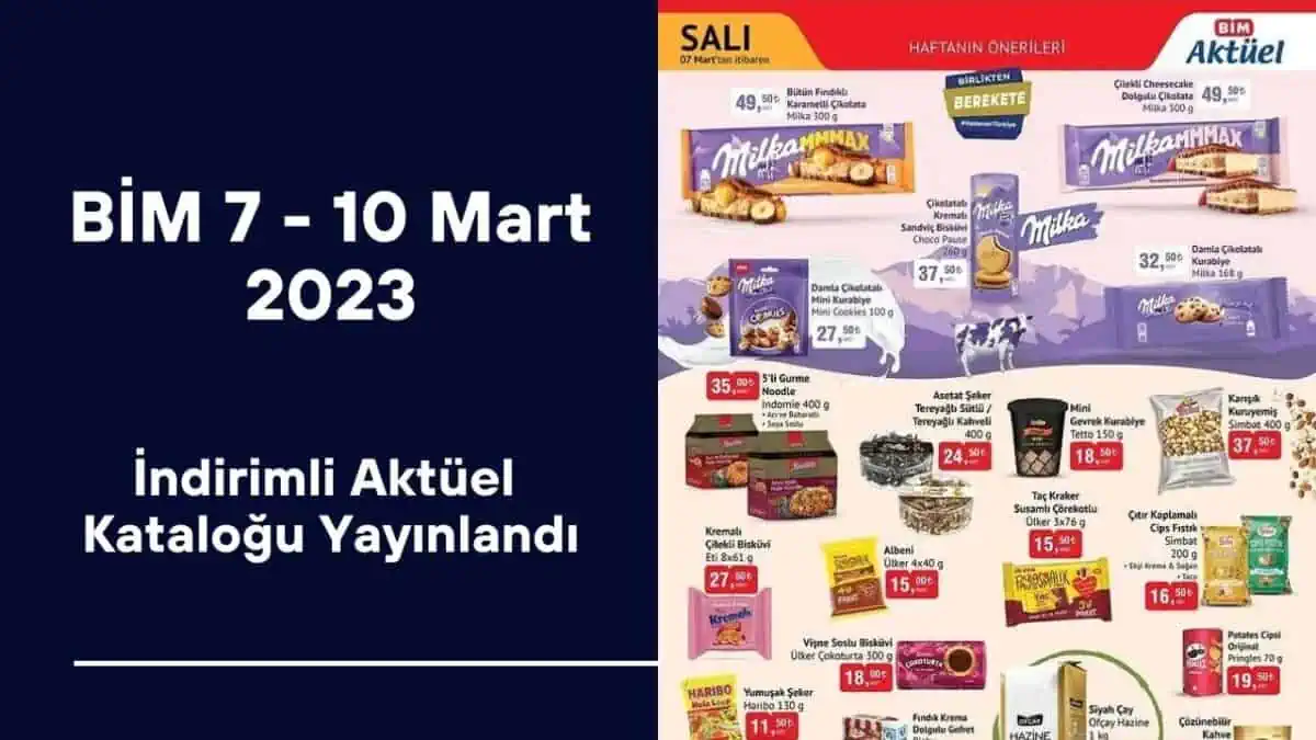 BİM 7 – 10 Mart 2023 İndirimli Aktüel Kataloğu Yayınlandı