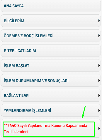 trafik cezasi yapilandirma edevlet ekrani4
