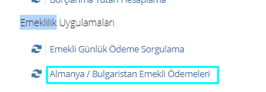 yurtdisi emekli maasi