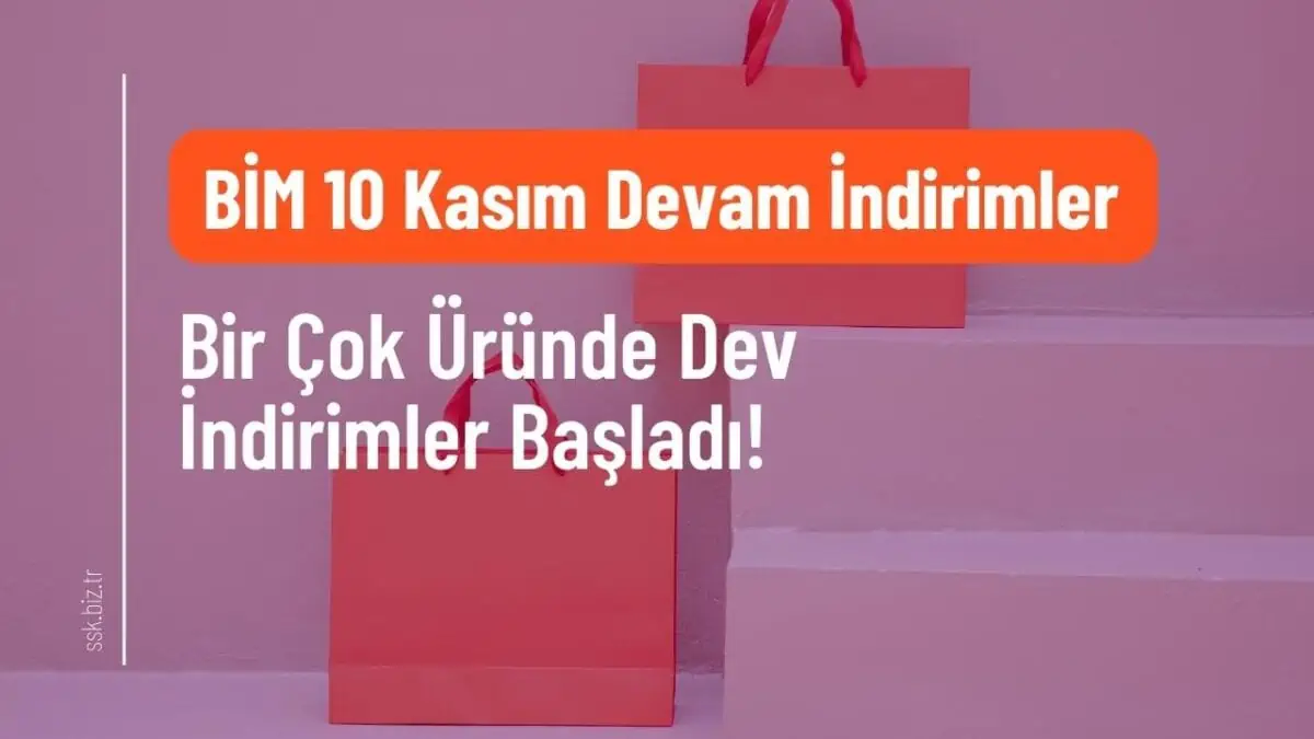 BİM 10 Kasım Aktüel Kataloğu! Bir Çok Üründe Dev İndirimler Başladı