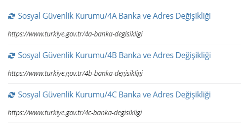 banka degisiklik ekrani edevlet